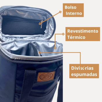 Bolsa para vinho Premium - 2 Garrafas 