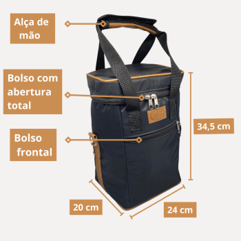 Bolsa para vinho Premium - 4 Garrafas